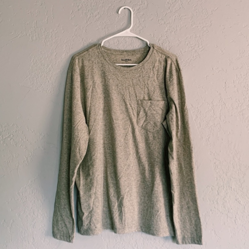 Long sleeve Goodfellow Heather grey shirt